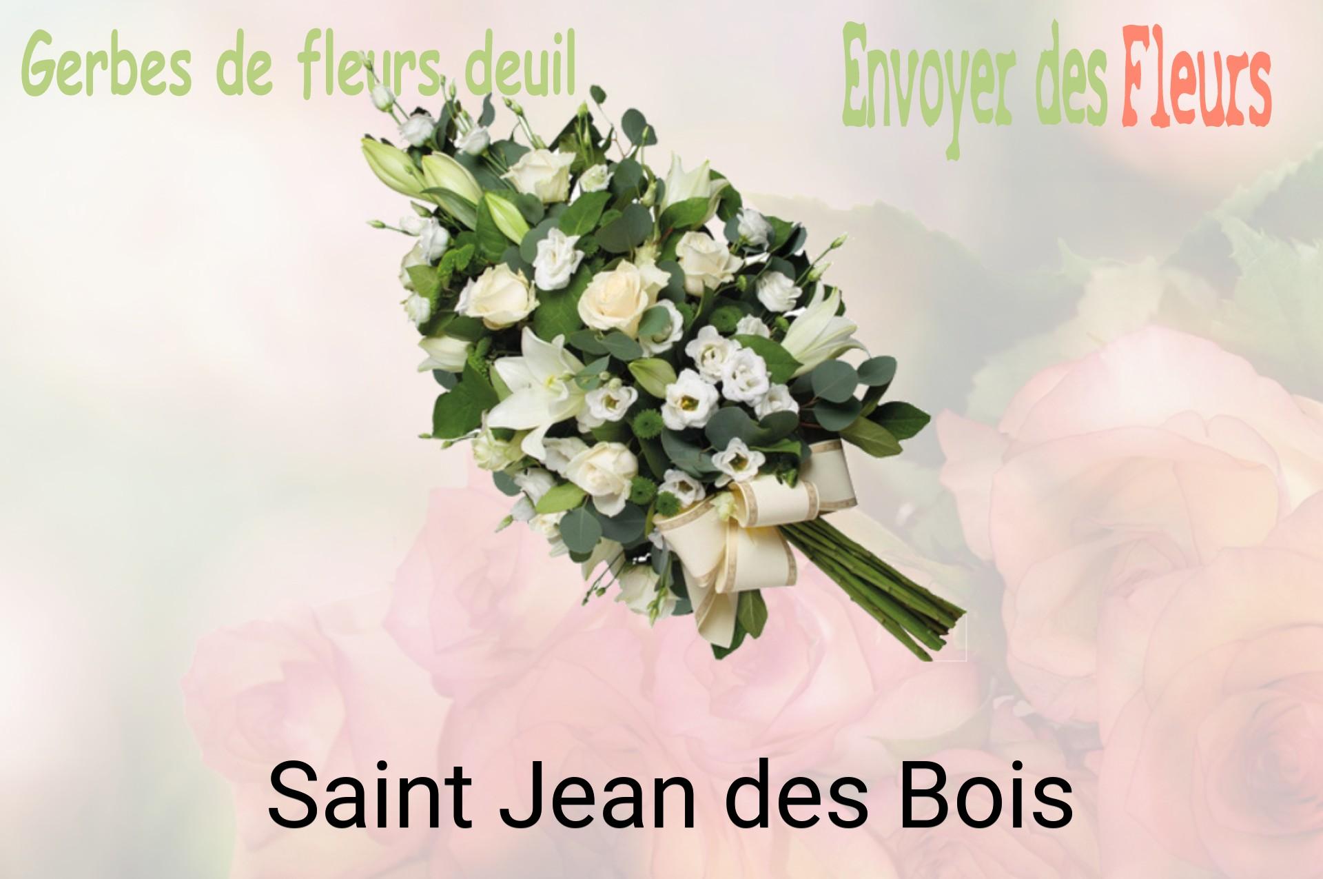 Gerbe de fleurs de deuil livrée à Saint-Jean-des-Bois